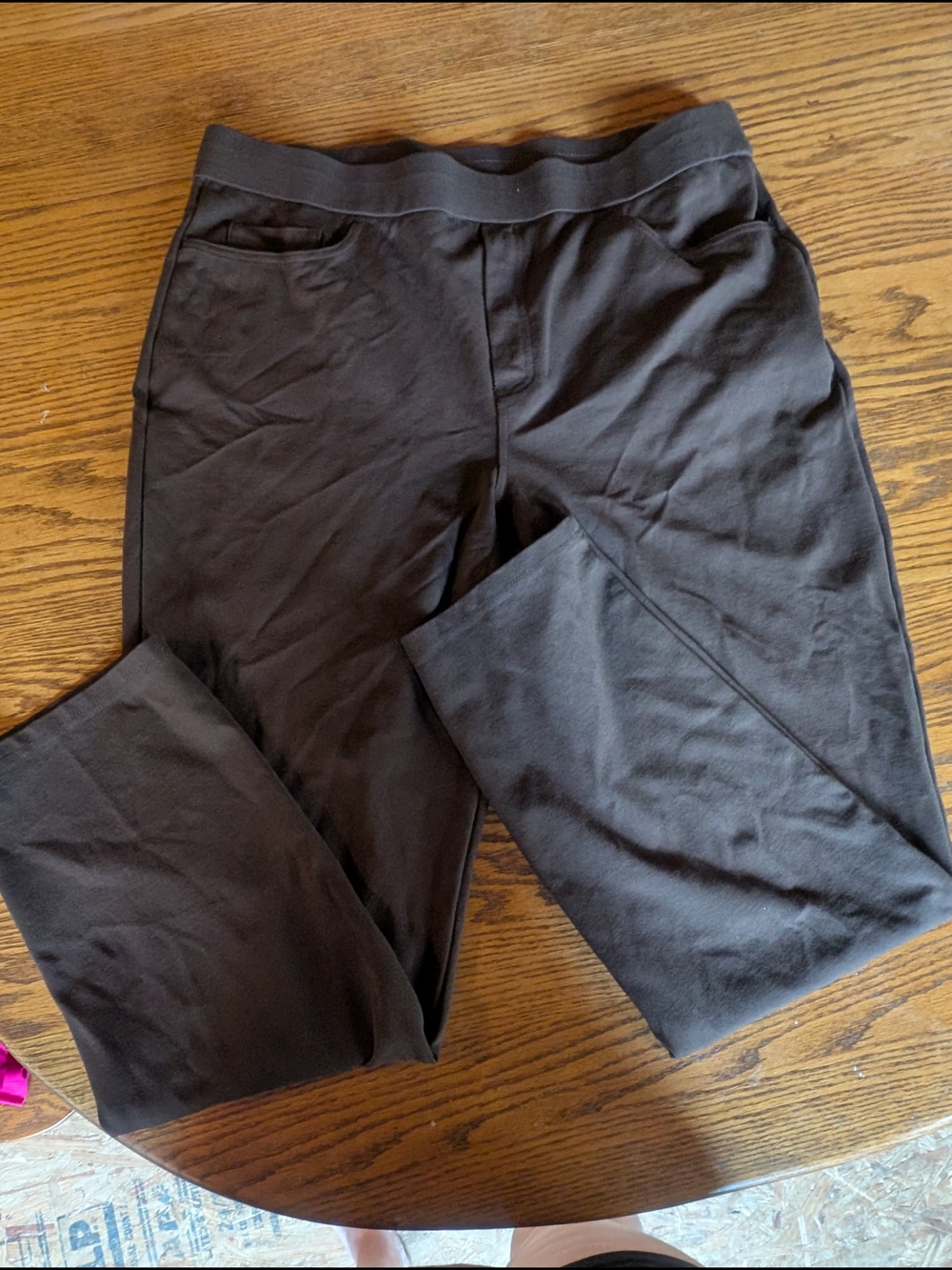 Kim Rogers Black Ponte Leggings with Elastic Waist